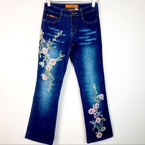 Daniel Original Floral Design straight leg Jeans